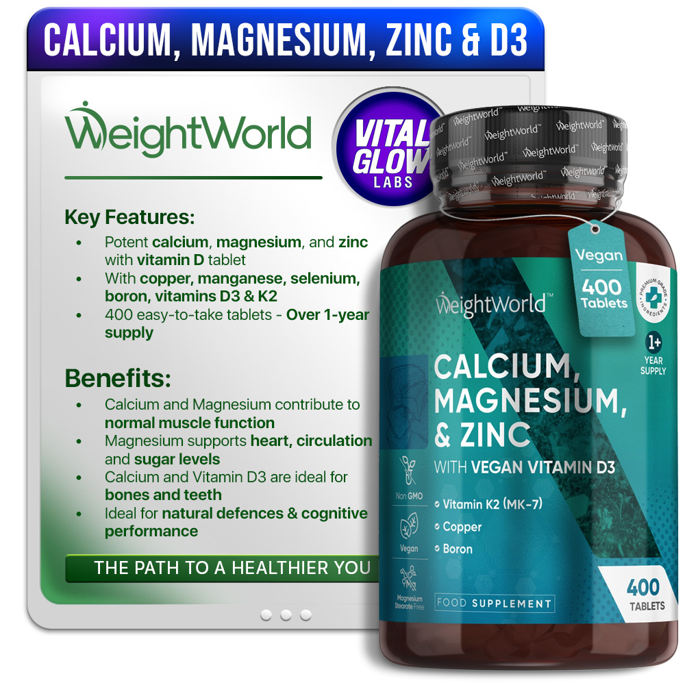 calcium, magnesium, zinc & d3