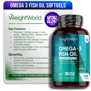 omega 3 fish oil softgels