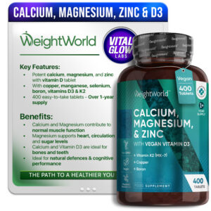 Calcium, Magnesium, Zinc & D3