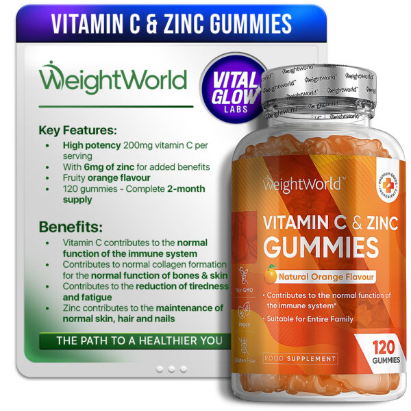 Vitamin C & Zinc Gummies 1 W Vitamin C Zinc Gummies 01